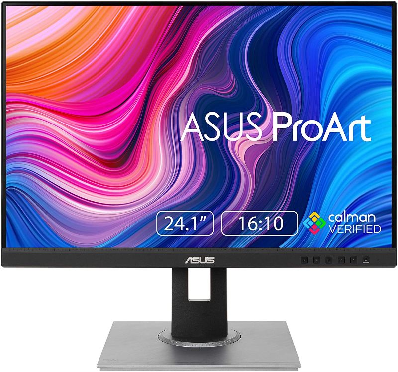 Photo 1 of ASUS ProArt Display PA248QV 24.1” WUXGA (1920 x 1200) 16:10 Monitor, 100% sRGB/Rec.709 ?E < 2, IPS, DisplayPort HDMI D-Sub, Calman Verified, Eye Care, Anti-glare, Tilt Pivot Swivel Height Adjustable
