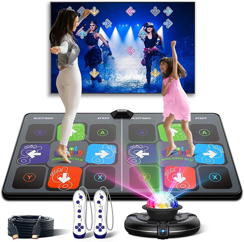 Photo 1 of Dance Mat Games for TV - HDMI Wireless Musical Electronic Dance Mats with HD Camera, FWFX Double User Exercise Fitness Non-Slip Dance Step Pad Dancing Mat for Kids & Adults, Gift for Boys & Girls
