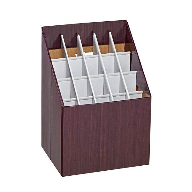 Photo 1 of AdirOffice 20-Slot Corrugated Blueprint Sheet File Blueprint Storage Organizer Box
