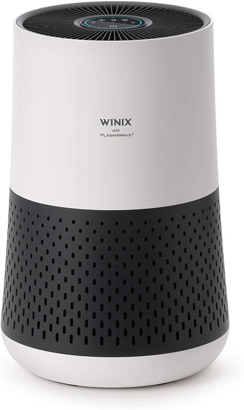 Photo 1 of Winix A231 Tower H13 True HEPA 4-Stage Air Purifier, Perfect for Home office, Home classroom, Bedroom and Nursery, White and Charcoal Grey
