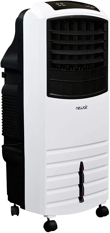 Photo 1 of NewAir Portable Evaporative Air Cooler with Fan & Humidifier, Indoor Tower Fan in White, AF-1000W
