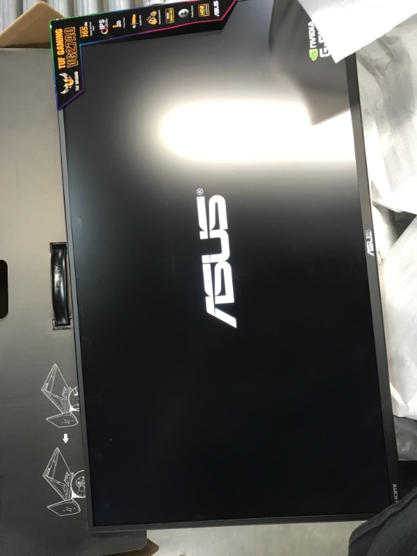 Photo 2 of ASUS TUF Gaming 27" 2K HDR Gaming Monitor (VG27AQ) - WQHD (2560 x 1440), 165Hz (Supports 144Hz), 1ms, Extreme Low Motion Blur, Speaker, G-SYNC Compatible, VESA Mountable, DisplayPort, HDMI