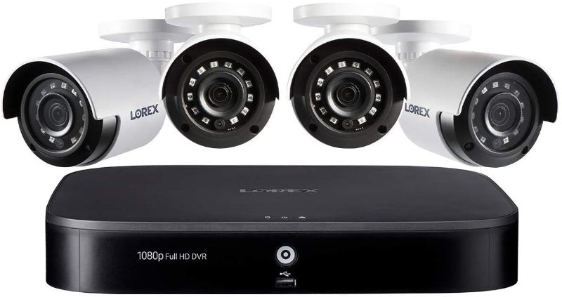 Photo 1 of PARTS ONLY
Lorex 1080p HD 8-Channel Security System with 1080p HD Weatherproof Bullet Security Camera, Advanced Motion Detection and Smart Home Voice Control
