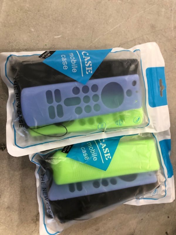 Photo 2 of [3PCS] Woocon Upgrade Soft Silicone Cover for Apple TV 4K/HD Siri Remote Controller, Apple Siri Remote (2nd Gen) Case with Lanyard | Light Weight/Anti Slip/Shock Proof(Black+Glow Blue+Glow Green) 2 packs.
