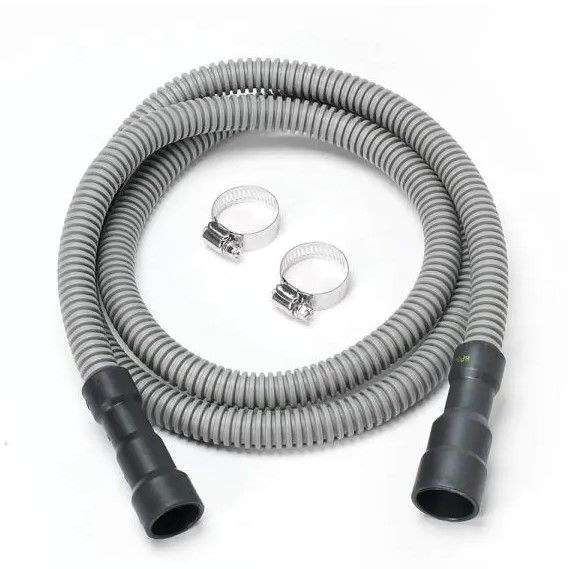 Photo 1 of 6 ft. Corrugated Dishwasher Hose
PACK OF 2
AS IS USED, MISSING CLAMPS 