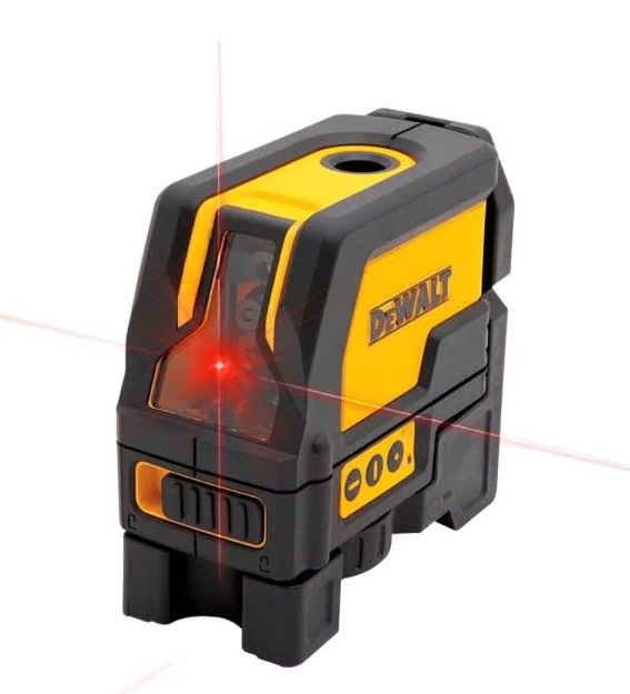 Photo 1 of 165 ft. Red Self-Leveling Cross-Line and Plumb Spot Laser Level with (3) AAA Batteries & Case
