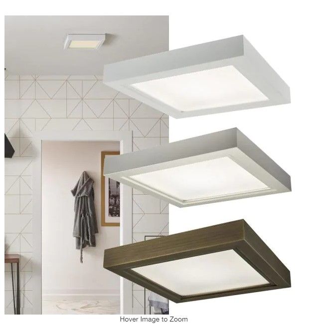 Photo 1 of Roomside Decorative 110 CFM Ceiling Bathroom Exhaust Fan with Square LED Panel and Easy Change Trim, ENERGY STAR
AS IS USED, DAMAGED, PLEASE SEE PHOTOS, INCOMPLETE, PARTS ONLY 