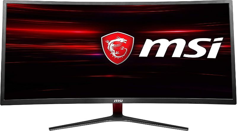 Photo 1 of MSI Non-Glare Ultrawide 21: 9 Screen 8ms 3440 X 1440 100Hz Freesync 3K Resolution 34" Curved Gaming