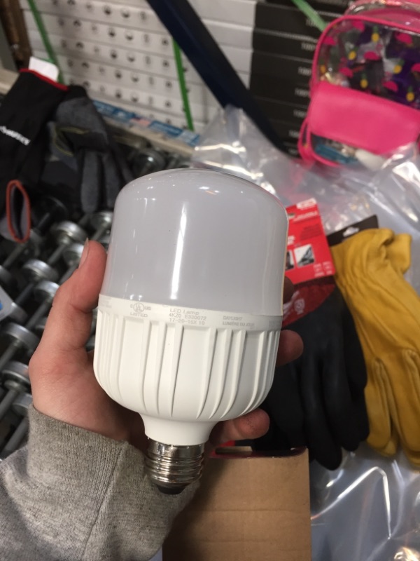 Photo 1 of 150-Watt Equivalent Oversized High Lumen Daylight (5000K) HID Utility LED Light Bulb (1-Bulb)
