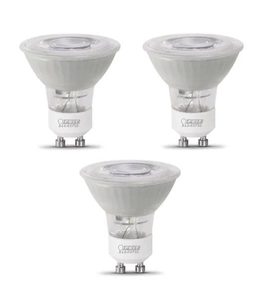 Photo 1 of 50-Watt Equivalent MR16 GU10 Dimmable Recessed Track Lighting 90+ CRI Frosted Flood LED Light Bulb, Daylight (3-Pack)
2 PACKAGES (6 LIGHT BULBS)