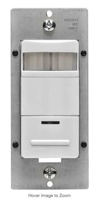 Photo 1 of Decora 120/277-Volt AC White Occupancy PIR Sensor
AS IS USED