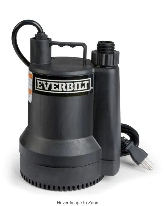 Photo 1 of 1/6 HP Plastic Submersible Utility Pump
AS IS USED