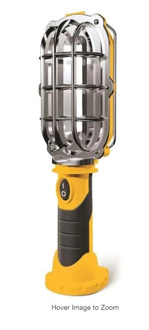 Photo 1 of Ultra-Bright LED 8.35 in. Yellow Cordless Work Light Lamp
2 PACK 
AS IS USED, MINOR DAMAGE PLEASE SEE PHOTOS 