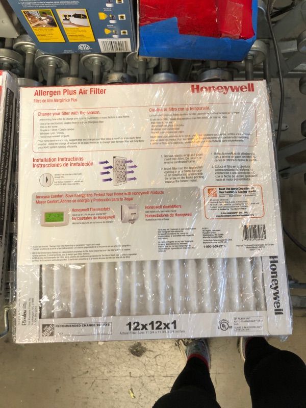 Photo 1 of 12 x 12 x 1 Allergen Plus Pleated MERV 11 - FPR 7 Air Filter (2-pack)

