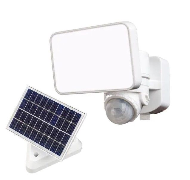 Photo 1 of 180° White 3-in-1 Compact Solar Motion Activated Integrated LED Outdoor Flood Light
AS IS USED, DIRTY, MISSING HARDWARE, PLEASE SEE PHOTOS 