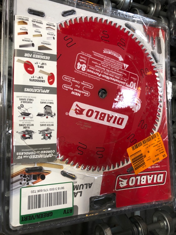 Photo 2 of 10 in. x 84-Tooth Laminate/Aluminum/Plastics Circular Saw Blade
