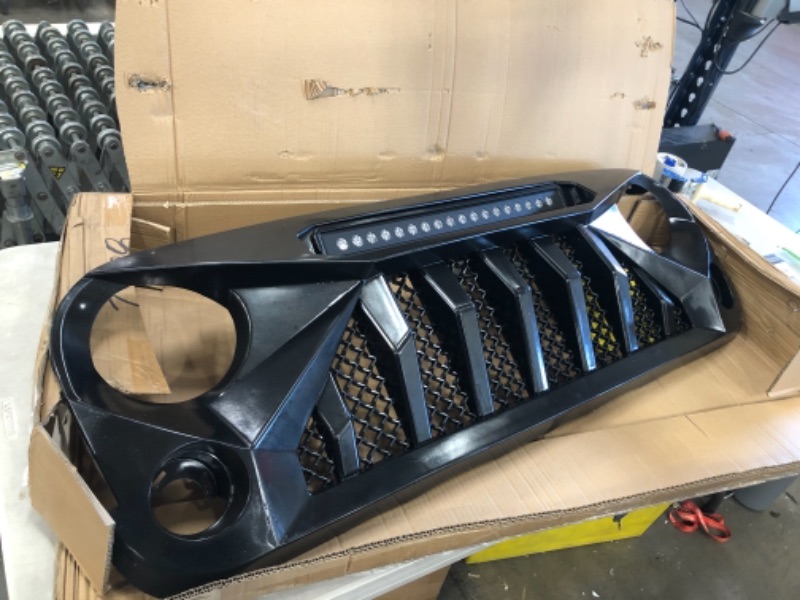 Photo 2 of AMERICAN MODIFIED Front Gladiator Vader Grill for 2007-2018 Jeep Wrangler JK/JKU Rubicon Sahara Sport (Matte Black)
