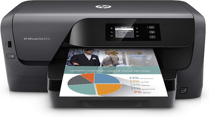 Photo 1 of HP OfficeJet Pro 8210 Wireless Color Printer, HP Instant Ink or Amazon Dash replenishment ready (D9L64A)
