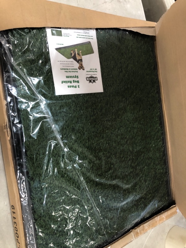 Photo 2 of Artificial Grass Puppy Pad Collection - for Dogs and Small Pets – Portable Training Pad with Tray – Dog Housebreaking Supplies by PETMAKER
