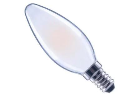 Photo 1 of 60-Watt Equivalent B11 Dimmable Frosted Glass Filament Vintage E12 Candelabra Base Daylight LED Light Bulb (6-Pack)
