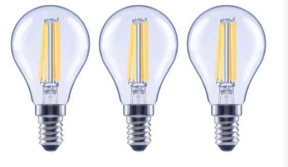 Photo 1 of 60-Watt Equivalent A15 Dimmable Appliance Fan Clear Glass Filament LED Vintage Edison Light Bulb DAYLIGHT (3-Pack)
(2 BOXES, 6 LIGHT BULBS) 
