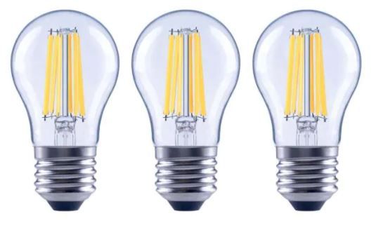Photo 1 of 100-Watt Equivalent A15 Dimmable Appliance Fan Clear Glass Filament LED Vintage Edison Light Bulb DAYLIGHT (3-Pack)
(2 BOXES, 6 LIGHT BULBS) 