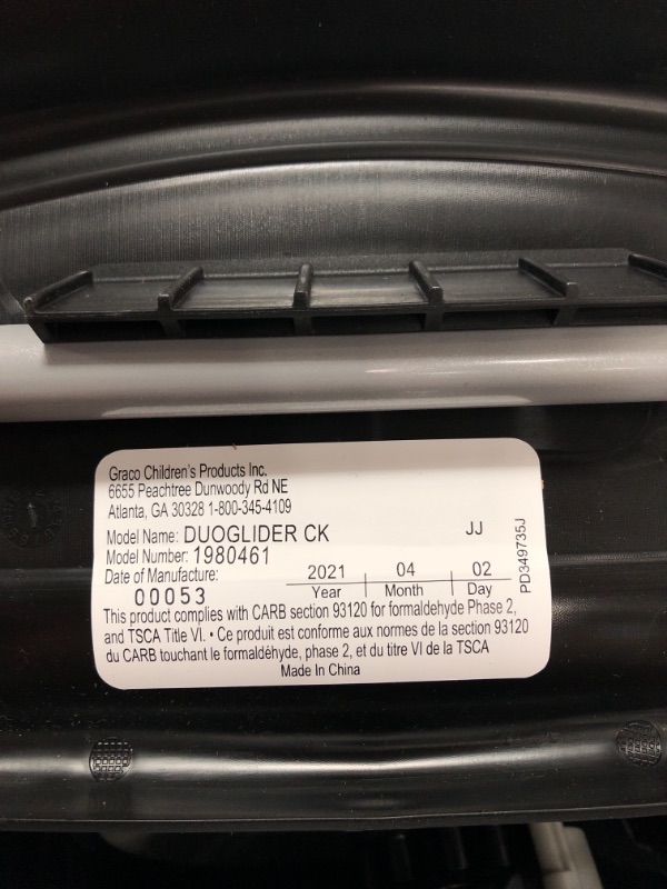 Photo 5 of **parts only ** Graco DuoGlider Click Connect Stroller, Glacier PREVIOUSLY OPENED