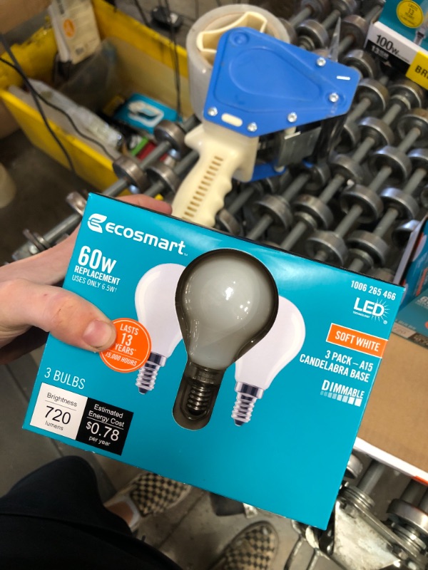 Photo 2 of 60-Watt Equivalent A15 Dimmable Frosted Glass Decorative Filament LED Vintage Edison Light Bulb SOFT WHITE (3-Pack)
(2 BOXES, 6 LIGHT BULBS)