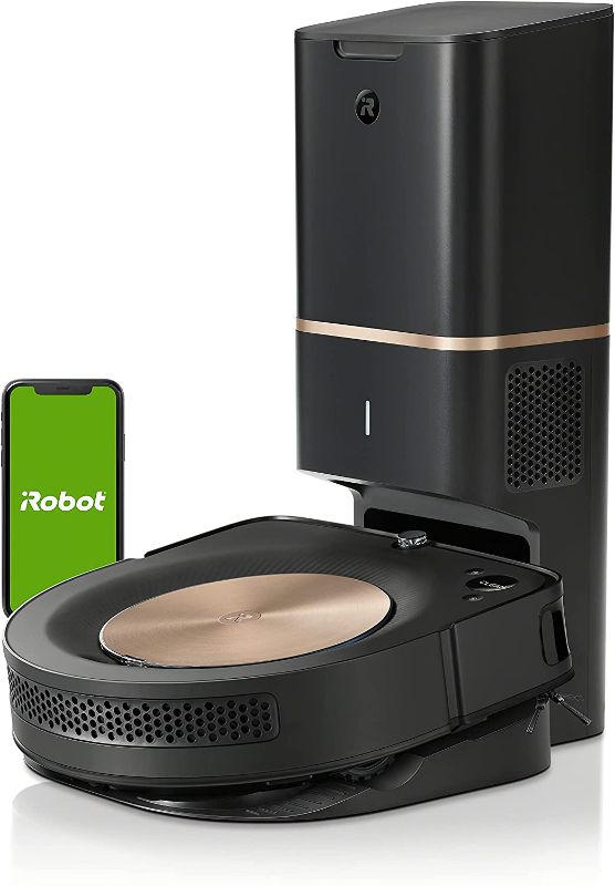 Photo 1 of iRobot Roomba s9+ (9550) Robot Vacuum with Automatic Dirt Disposal-Empties Itself for up to 60 Days, Wi-Fi Connected, Smart Mapping, Powerful Suction, Corners & Edges, Ideal for Pet Hair, Black
