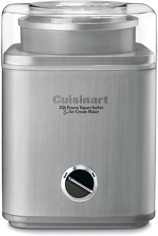 Photo 1 of Cuisinart ICE-30BC Pure Indulgence 2-Quart Automatic Frozen Yogurt, Sorbet, and Ice Cream Maker - Silver (ICE-30BCP1)
