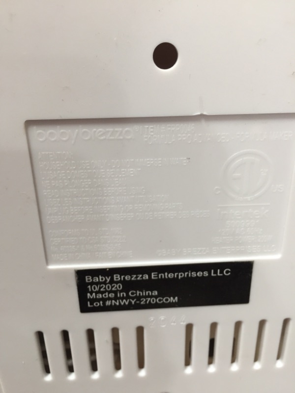Photo 6 of New and Improved Baby Brezza Formula Pro Advanced Formula Dispenser Machine - Automatically Mix a Warm Formula Bottle Instantly - Easily Make Bottle with Automatic Powder Blending

