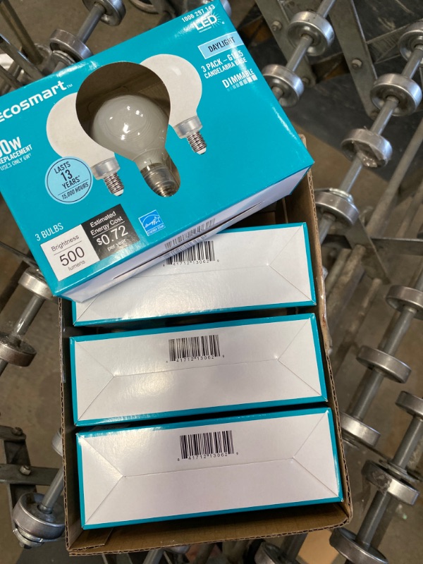 Photo 1 of 60-Watt Equivalent G16.5 ENERGY STAR and CEC Title 20 Dimmable Filament LED Light Bulb Daylight (12-Pack)