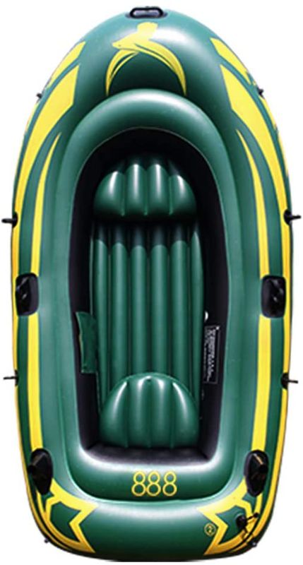 Photo 1 of *USED*
*MISSING oars and pump* 
Yocalo Inflatable Boat Series, Raft Inflatable Kayak, Fishing Boat Kayak,1, 2, 3, 4 Person Boat with Aluminum Oars, Cushion, Rope, Repair Patch and High Output Hand Pump
