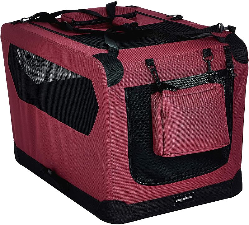 Photo 1 of *USED*
Amazon Basics Folding Portable Soft Pet Dog Crate Carrier Kennel, 30 x 21 x 21 Inch 
