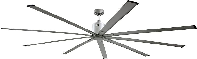 Photo 1 of *previously opened*
Big Air 96" Industrial Indoor/Outdoor Ceiling Fan, 6 Speed with Remote, Silver
