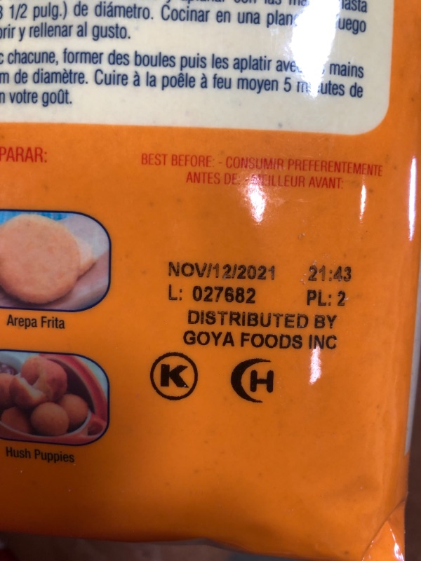 Photo 3 of *EXPIRED Nov 12 2021*
P.A.N. Corn Meal – Pre-cooked Gluten Free and Kosher Flour for Arepas, 5 lb, Yellow, 80 Ounce, (Pack of 4)
