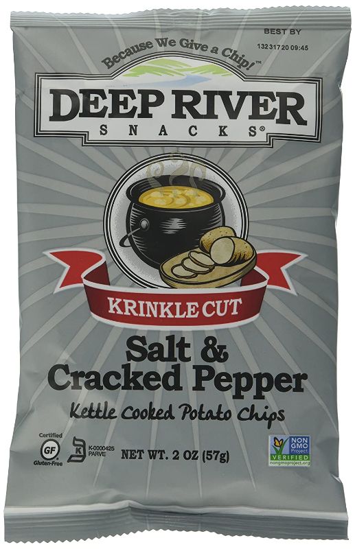 Photo 1 of *EXPIRED Feb 08 2021*
Deep River Snacks Salt and Pepper Kettle Chips, 24 Count
