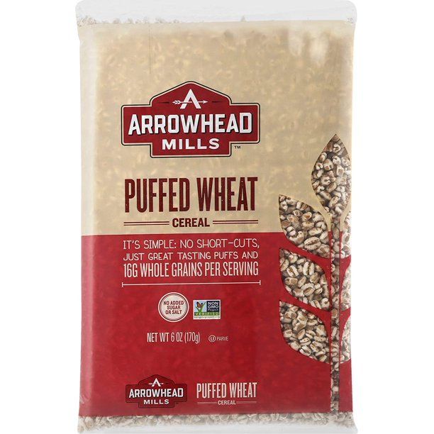 Photo 1 of *EXPIRED Sep 10 2021*
Arrowhead Mills Puffed Wheat Cereal, 6 Ounce Bag (Pack of 12)
