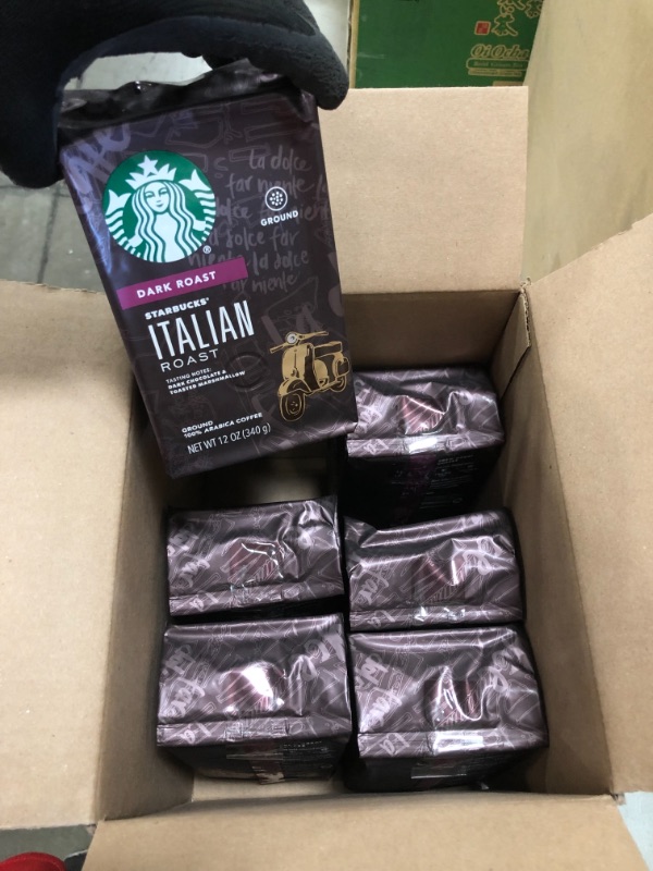 Photo 2 of *EXPIRED Oct 17 2021*
Starbucks Dark Roast Ground Coffee — Italian Roast — 100% Arabica — 6 bags (18 oz. each)
