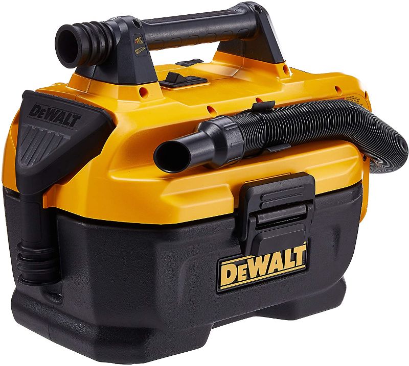 Photo 1 of *USED*
*MISSING battery* 
DEWALT DCV580H 20V MAX Cordless Wet-Dry Vacuum Yellows, 17.10 Inch x 12.80 Inch x 12.30 Inch
