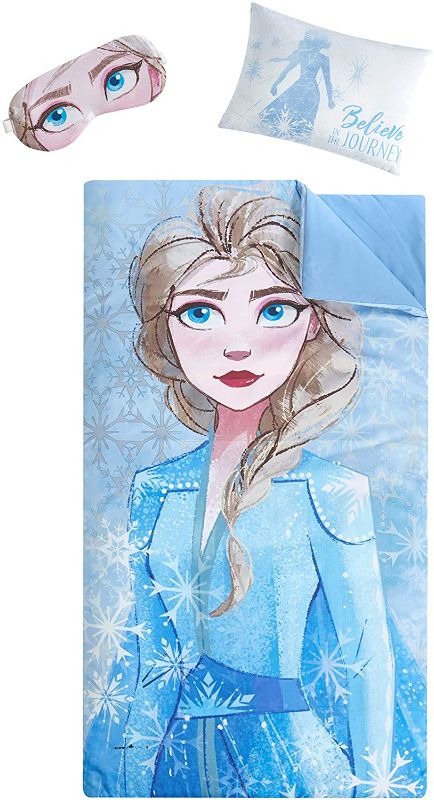 Photo 1 of *SEE notes*
Idea Nuova Disney Frozen 2 Giftable Sleepover Set with Sleeping Bag, Pillow & Bonus Eye Mask, Ages 3+, 26"x46", Multicolor
