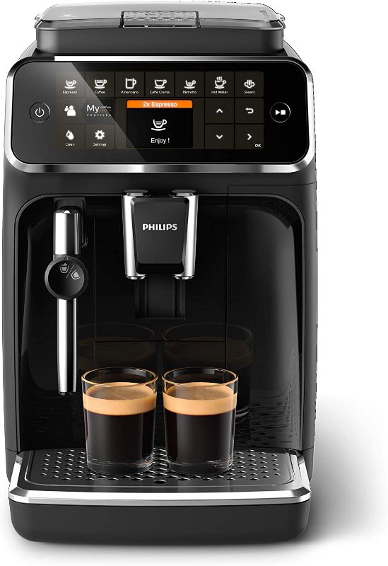Photo 1 of *USED*
*MISSING power cord, UNABLE to test* 
Philips Kitchen Appliances 4300 Fully Automatic Espresso Machine with Classic Milk Frother, BK, EP4321/54, one size
