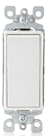 Photo 1 of *NEW, has NOT been opened* 
Leviton Decora 15 Amp Single Pole Rocker AC Quiet Light Switch, White (10-Pack)
