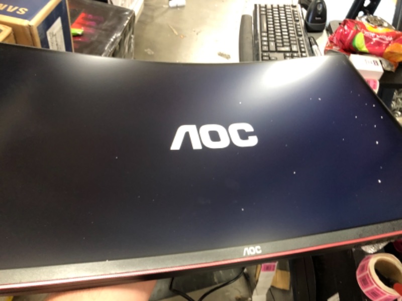 Photo 2 of AOC CQ32G1 31.5" Curved Frameless Gaming Monitor, Quad HD 2560x1440, VA panel, 4 ms Response Time, MPRT, 144Hz, FreeSync, DisplayPort/HDMI/VGA, VESA, Black
