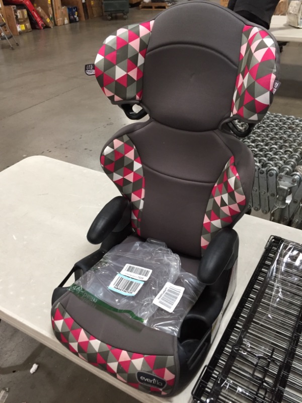 Photo 2 of *USED*
Evenflo Big Kid Highback 2-in-1 Belt-Positioning Booster Car Seat, Bristol Pink
