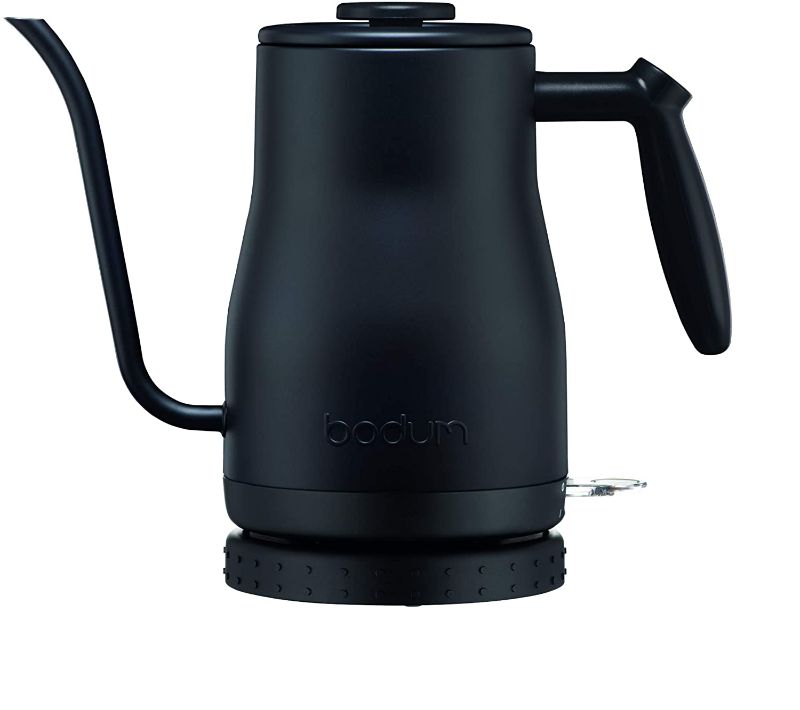 Photo 1 of *USED*
Bodum 11940-01US Bistro Gooseneck Electric Water Kettle, 34 Ounce, Black
