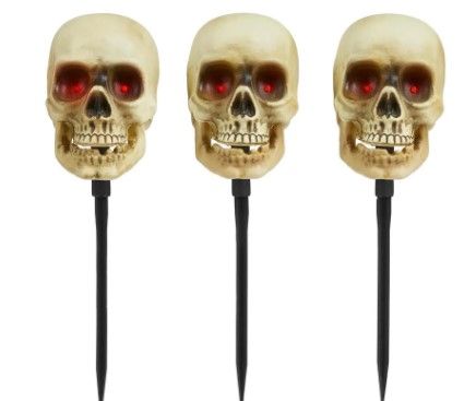 Photo 1 of *MISSING stakes* 
Home Accents Holiday 16 in. Animated LED Skeleton Halloween Pathway Markers (3-Pack)