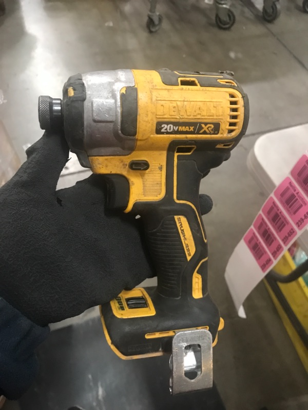 Photo 2 of *USED*
*NOT EXACT stock picture, use for reference* 
Dewalt 1/4 in. 20 Volt Cordless Max XR 3-Speed Brushless Impact Driver
