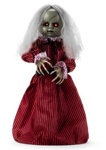 Photo 1 of *MISSING piece that covers batteries* 
Best Choice Products Haunted Holly 2 ft. Roaming Talking LED Animatronic Doll Halloween Prop