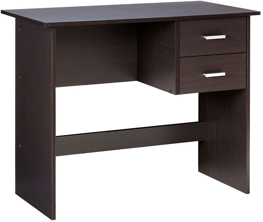 Photo 1 of *previously opened*
*MISSING some hardware and manual* 
OneSpace Modern Writing Desk with 2 Side Drawers, Espresso, ?38 x 21 x 3.5 inches

